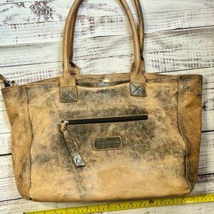 Bed Stu Tan Rockaway Distressed Tote Bag
